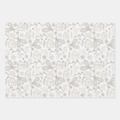 森の中 – 冬のワンダーランド ラッピングペーパーシート (正面2)