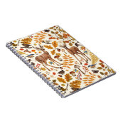 森の中/秋の鹿の白い ノートブック (右側)