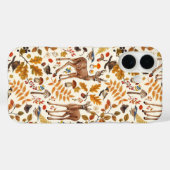 森の中/秋の鹿の白い Case-Mate iPhoneケース (裏面 (横))