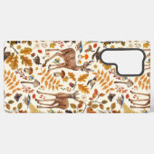 森の中/秋の鹿の白い SAMSUNG GALAXYケース (裏面横)