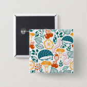 森の中 缶バッジ (正面&裏面)