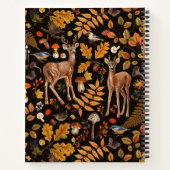 森の中/黒い秋の鹿 ノートブック (裏面)