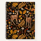 森の中/黒い秋の鹿 ノートブック (正面)