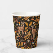 森の中/黒い秋の鹿 紙コップ (左)