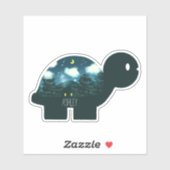 森の亀の夜空キャビン シール (シート)