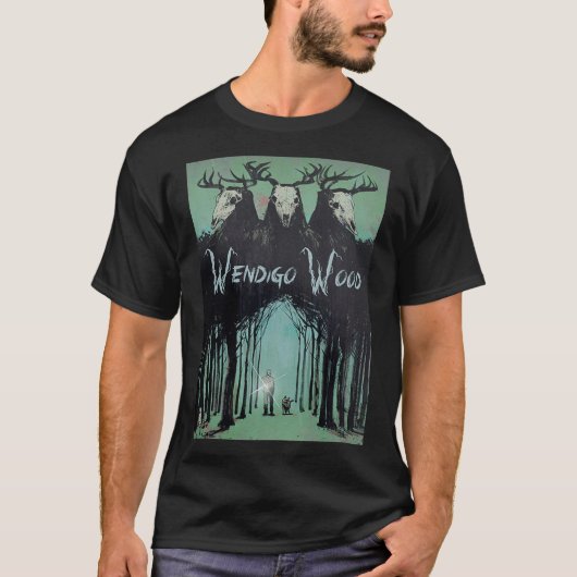森の亡霊 クリプティッド ウェンディゴ ウッド Tシャツ (正面)