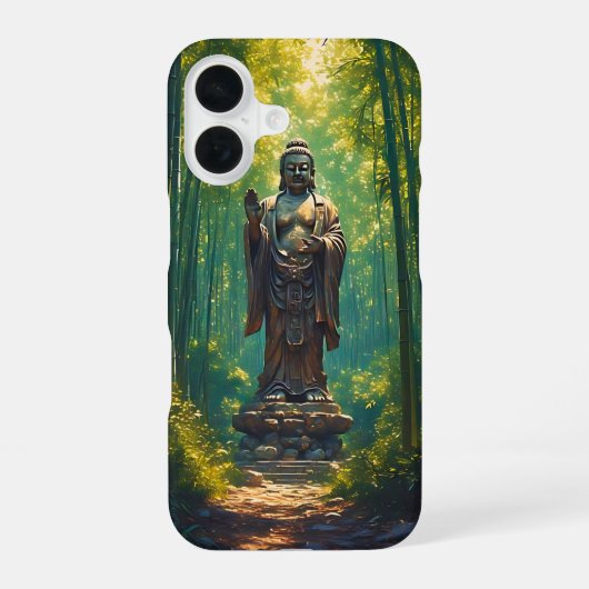 森の仏 iPhone 16ケース (裏面)