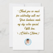 森の仲間たちからの感謝カード - かわいい森のアニ サンキューカード (裏面)