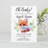 森の仲間たちのかわいい子狐の動物 招待状 (スタンド正面)