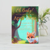 森の仲間たちのかわいい子狐 招待状 (スタンド正面)