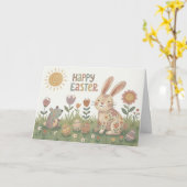 森の仲間たち イースターカード カード (黄色い花)