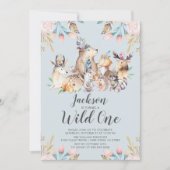 森の仲間 ワイルド・ワン 誕生日招待状 招待状 (正面)