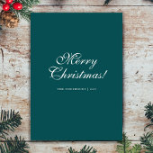 森の伝統的中のメリークリスマスのトナカイ シーズンカード