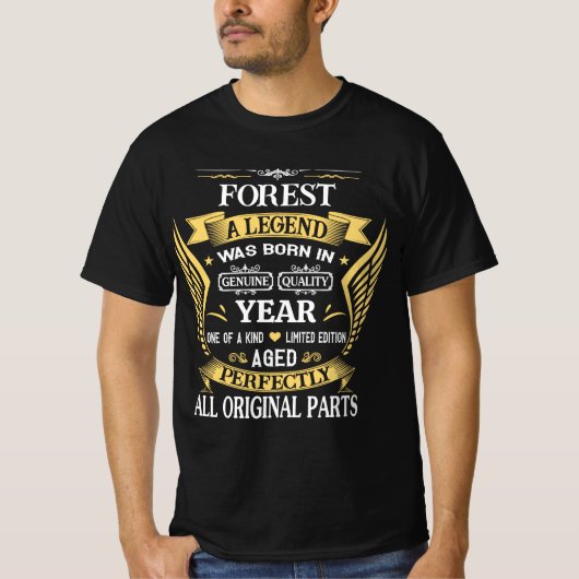 森の伝説の誕生日 Tシャツ (正面)