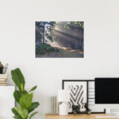 森の光のビームのポスター ポスター (ホームオフィス)