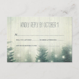 森の光 | ラスティックウェディング | 出席確認 出欠カード