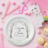 森の入り口結婚口 ペーパープレート (パーティー)