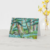 森の入り江 カード (黄色い花)