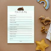 森の冒険がベビーカードを願う 招待状