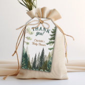 森の冒険が赤ちゃんシャワーを待ってくれてありがとう ギフトタグ