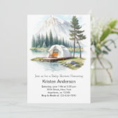 森の冒険で赤ちゃんのシャワーを待つ 招待状 (スタンド正面)