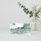 森の冒険の水の色がベビーEの本を支える エンクロージャーカード (スタンド正面)