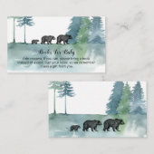 森の冒険の水の色がベビーEの本を支える エンクロージャーカード (正面/裏面)