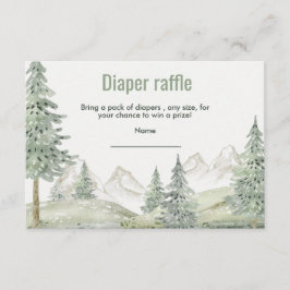 森の冒険はベビシャワーカードを始める エンクロージャーカード