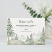 森の冒険はベビシャワーカードを始める エンクロージャーカード (スタンド正面)