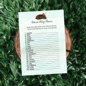 森の冒険は動物の赤ん坊の名前ゲームカードを負担 招待状