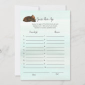 森の冒険は彼らの年齢のゲームカードを推測する 招待状 (正面)