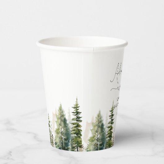 森の冒険は赤ちゃんのシャワーを待っている 紙コップ (右)