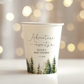 森の冒険は赤ちゃんのシャワーを待っている 紙コップ