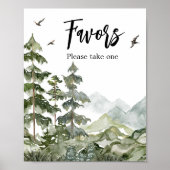 森の冒険ベイビーシャワーの好意 ポスター (正面)