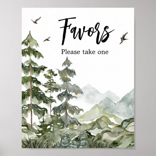 森の冒険ベイビーシャワーの好意 ポスター (正面)