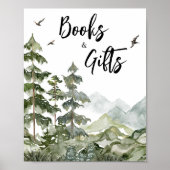 森の冒険ベイビーシャワー本とギフト ポスター (正面)