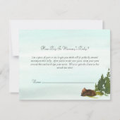 森の冒険ママの腹のサイズがベアーゲーム 招待状 (正面)