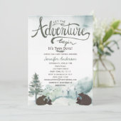 森の冒険少年　双子のクマと妹 招待状 (スタンド正面)