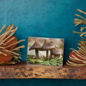 森の写真ブロックのキノコ フォトプラーク (側面)