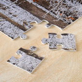 森の冬のアイスストーム – 11x14インチ ジグソーパズル (側面)