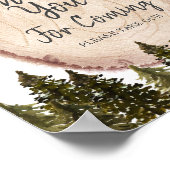 森の冬のフォレスト　ご来場ありがとうございます ポスター (角)