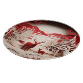 森の冬の3Dトナカイ カッティングボード (角)