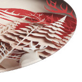 森の冬の3Dトナカイ カッティングボード (角)