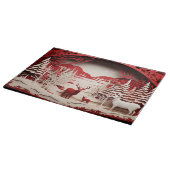 森の冬の3Dトナカイ カッティングボード (角)