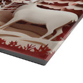 森の冬の3Dトナカイ カッティングボード (角)