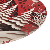 森の冬の3Dトナカイ カッティングボード (角)