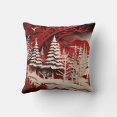 森の冬の3Dトナカイ クッション (裏面)