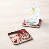 森の冬の3Dトナカイ コースター (右側)