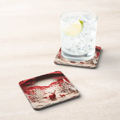 森の冬の3Dトナカイ コースター (右側)