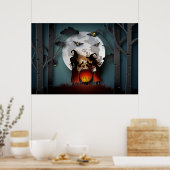 森の切り紙魔女たち ポスター (キッチン)